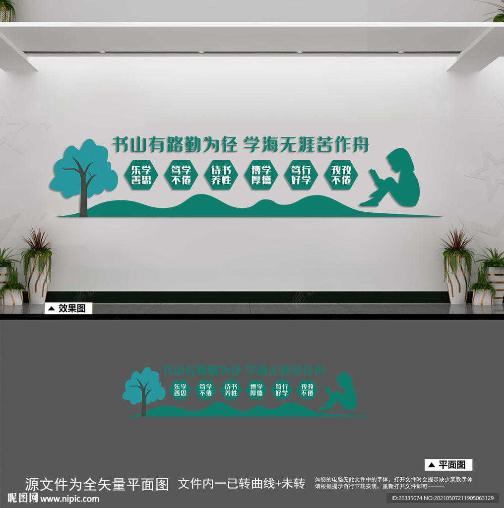 阅览室文化墙