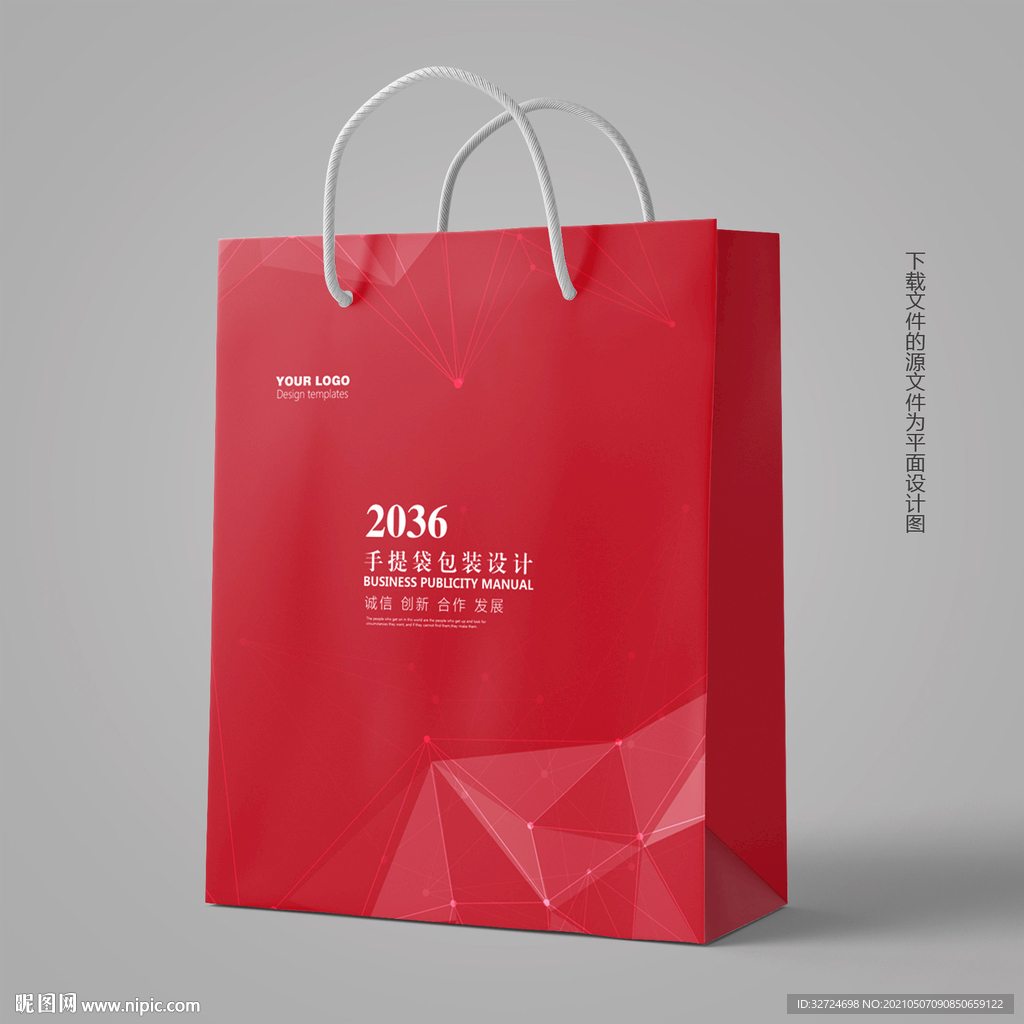 企业纸袋 红色纸袋 科技纸袋