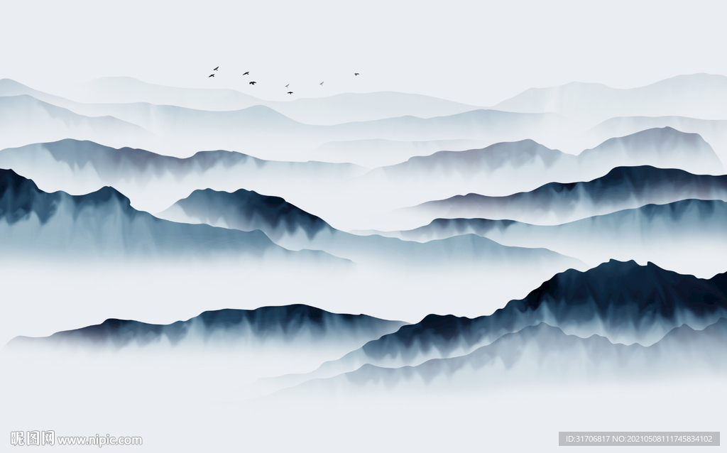 禅意山水画