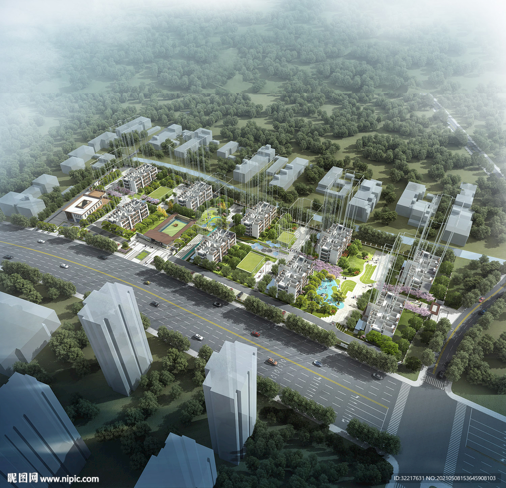 建筑PSD