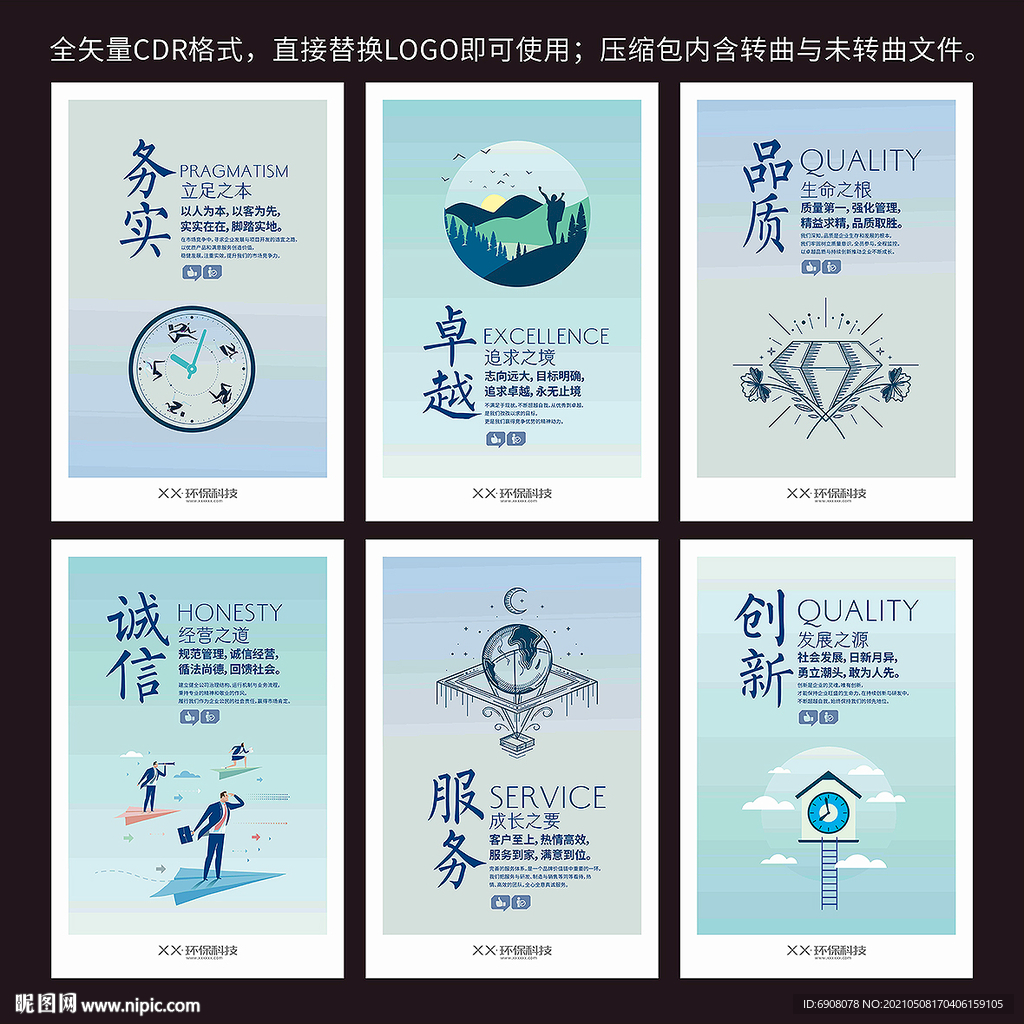 个性企业文化挂图