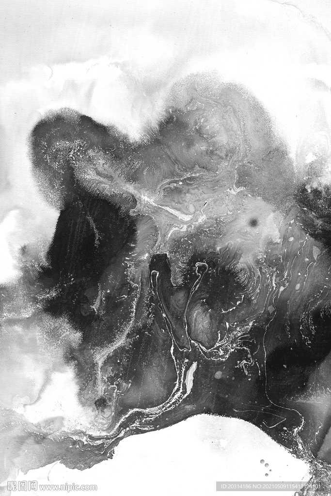黑白抽象画水墨背景