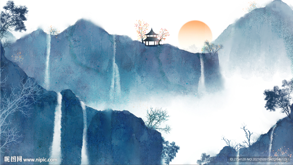 山水画 晶瓷画 新中式