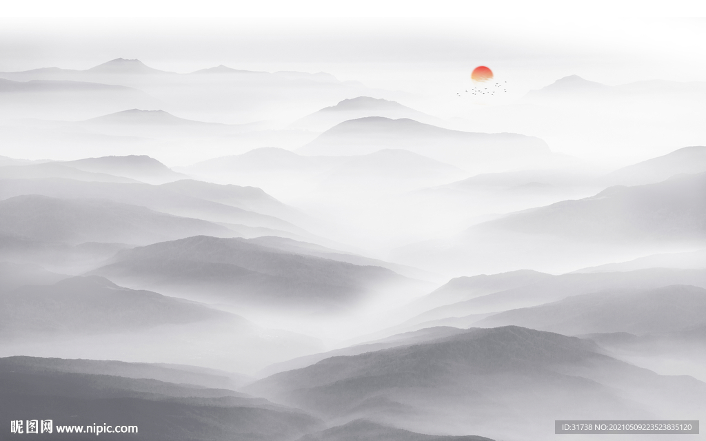 新中式山水画