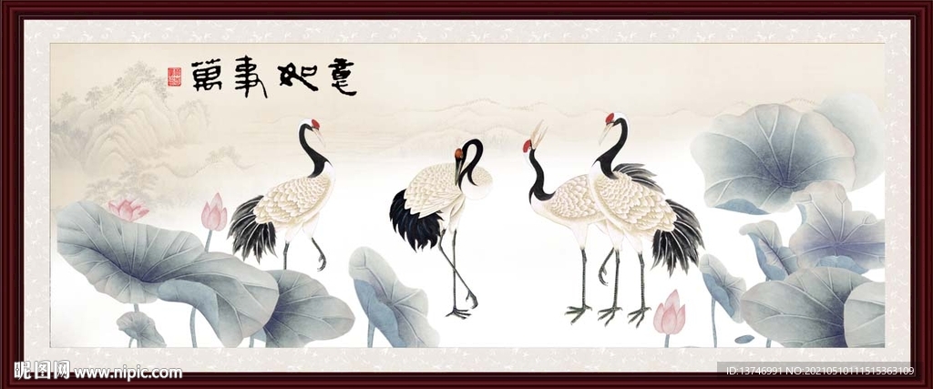 仙鹤 吉祥如意 