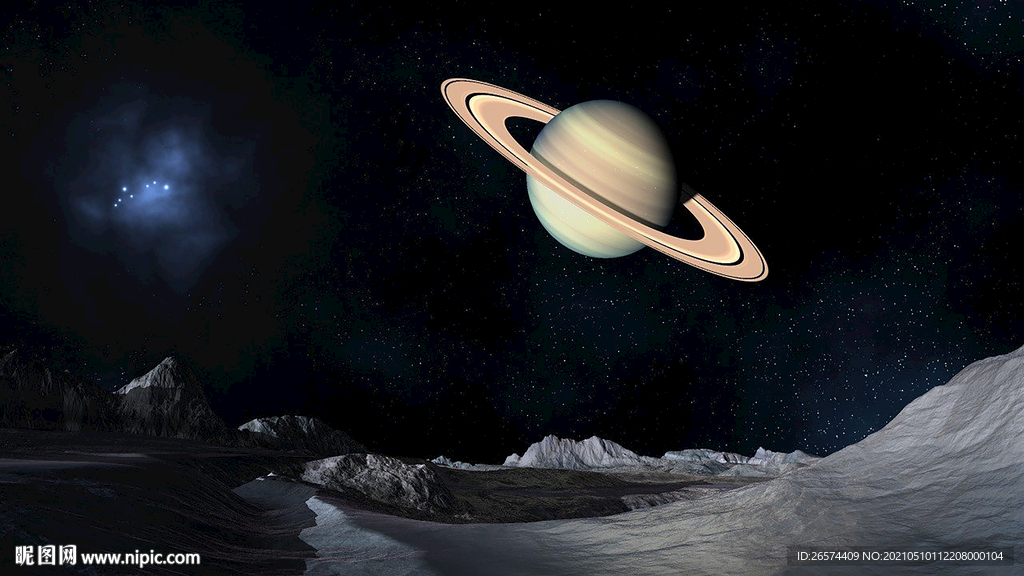 行星土星 背景素材