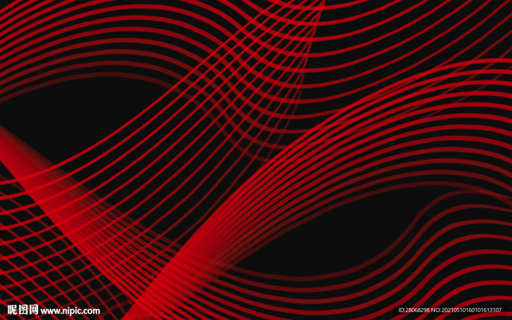 卡通装饰黑红背景