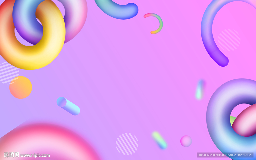 C4D立体电商背景