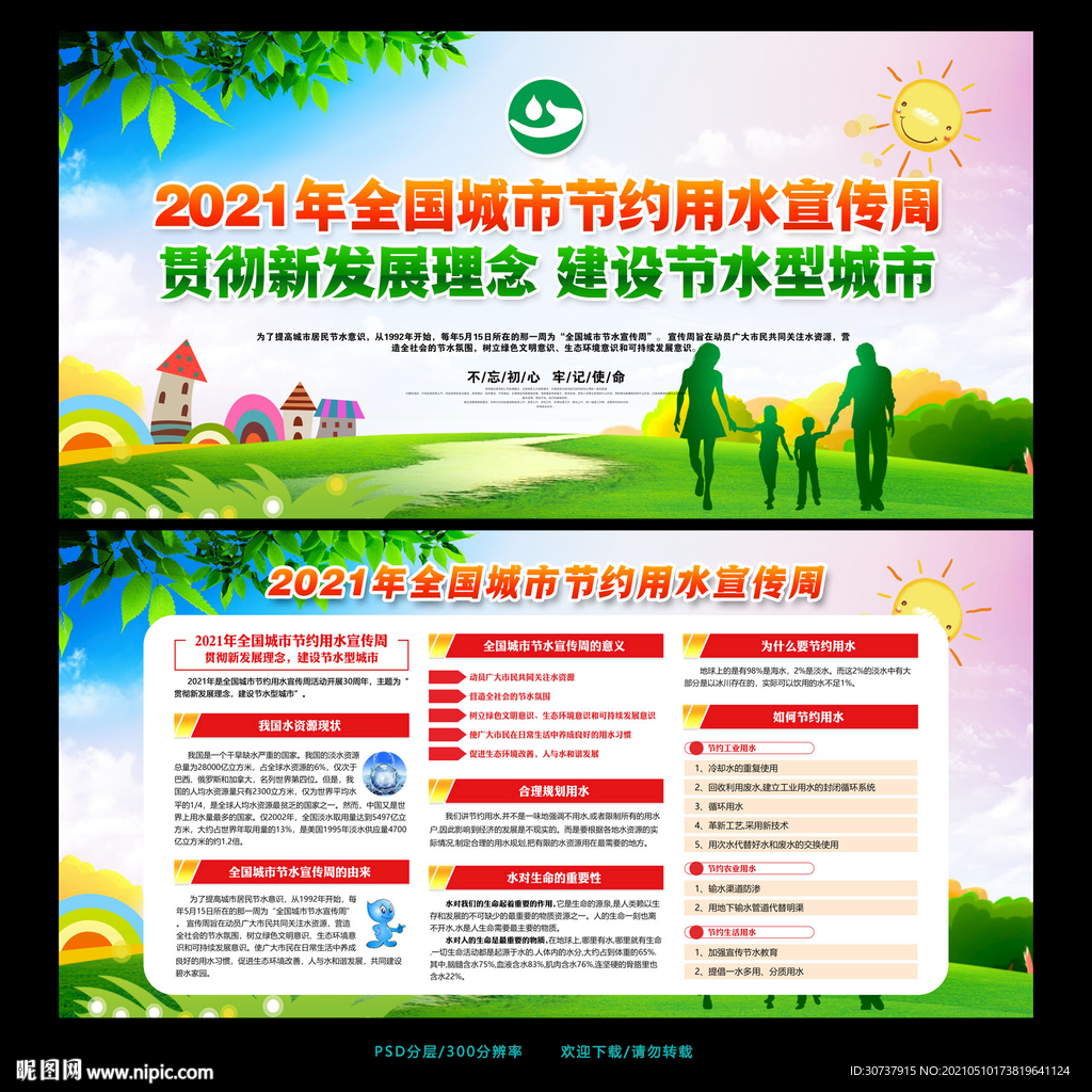 2021节水宣传周宣传展板