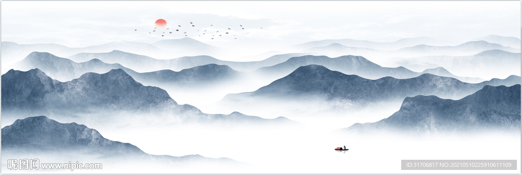 大幅山水画