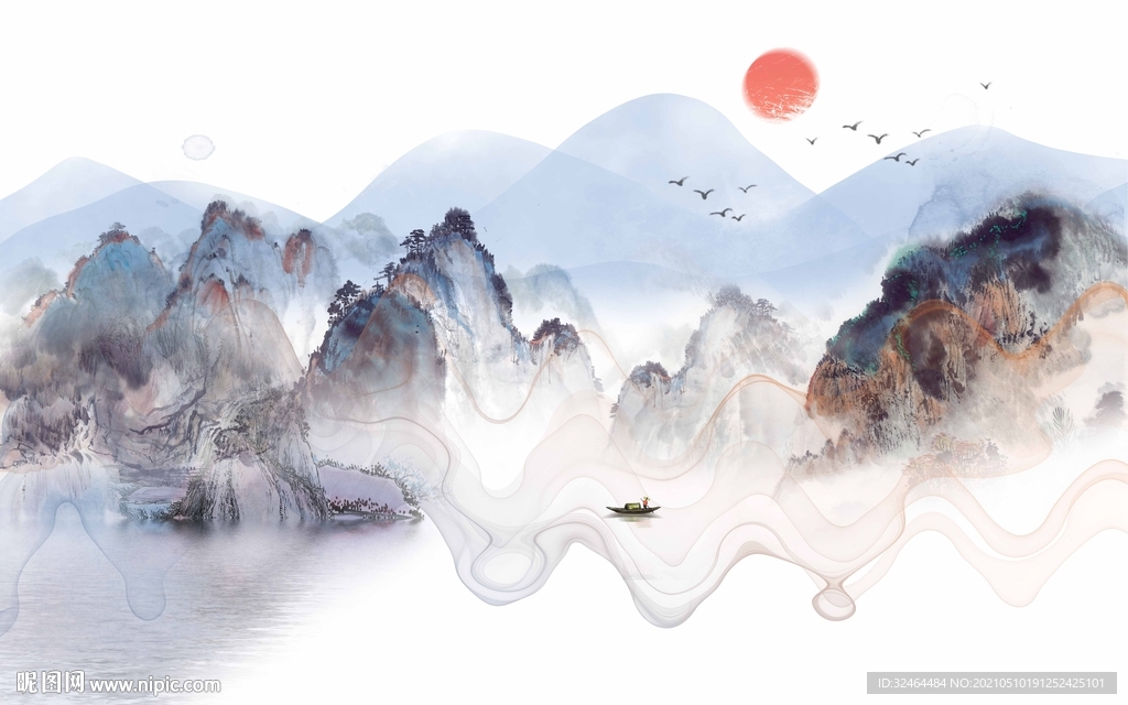 高端意境山水