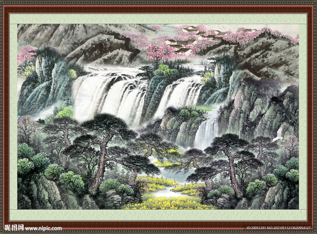 巨幅风水画