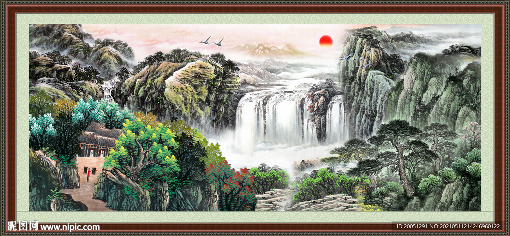 国画山水 