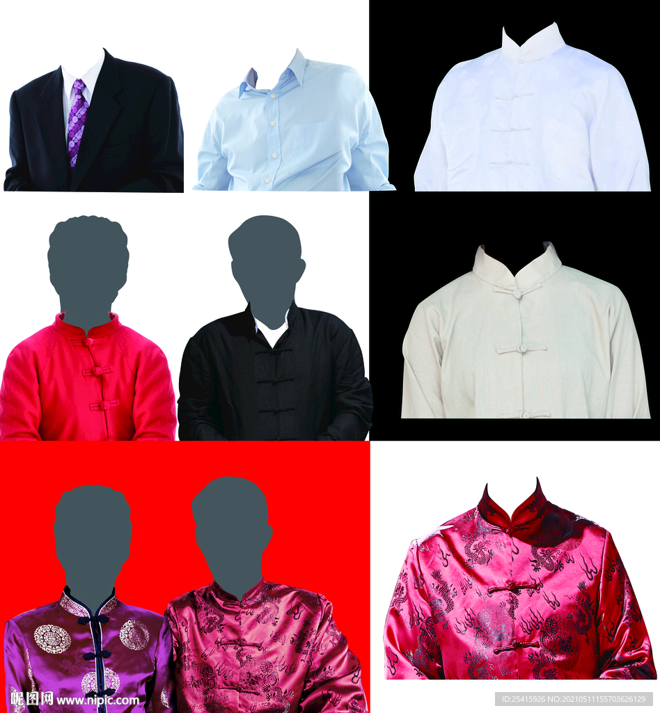 老年夫妻衣服照片