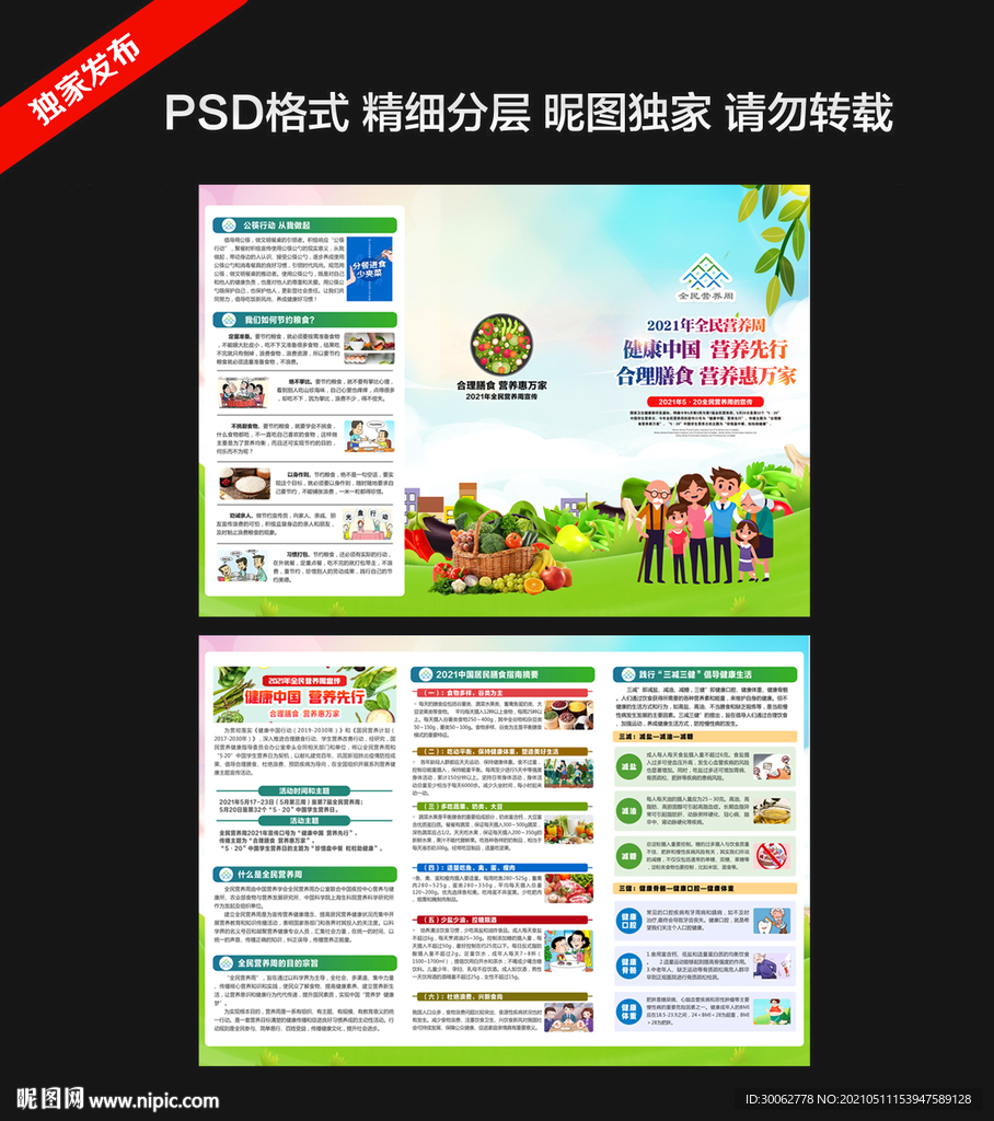 2021年全民营养周折页