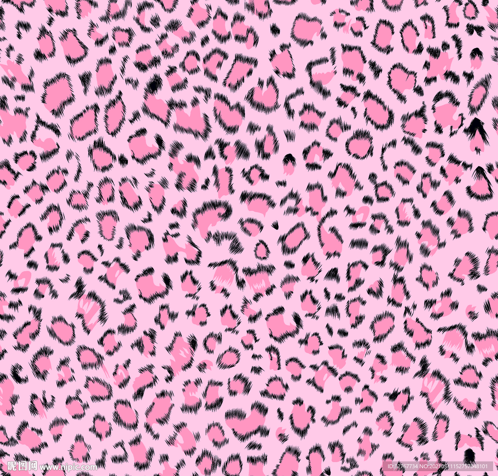 豹纹 粉色