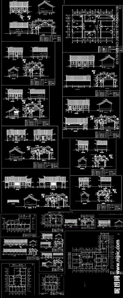 CAD四合院建筑图纸
