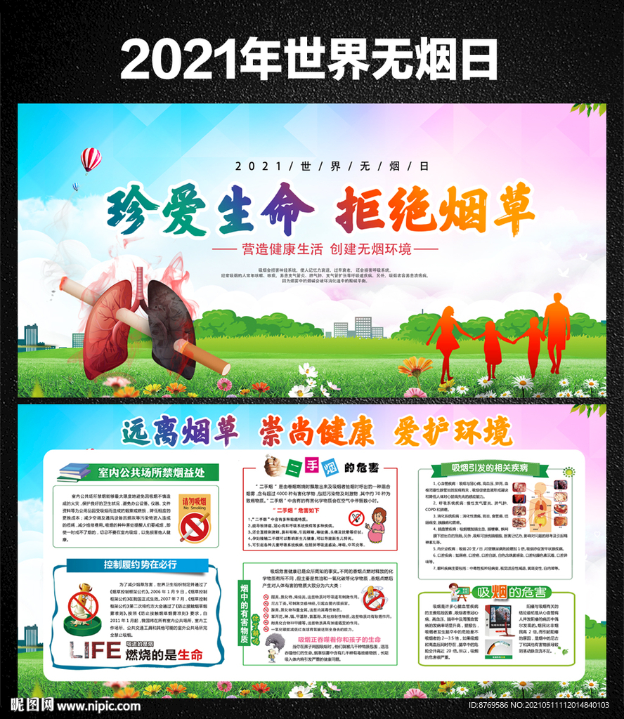 2021年世界无烟日宣传栏