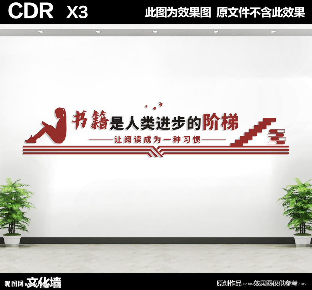 阅览室文化墙
