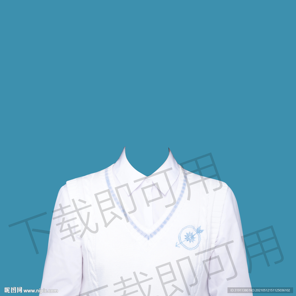 女性半身衣服模板