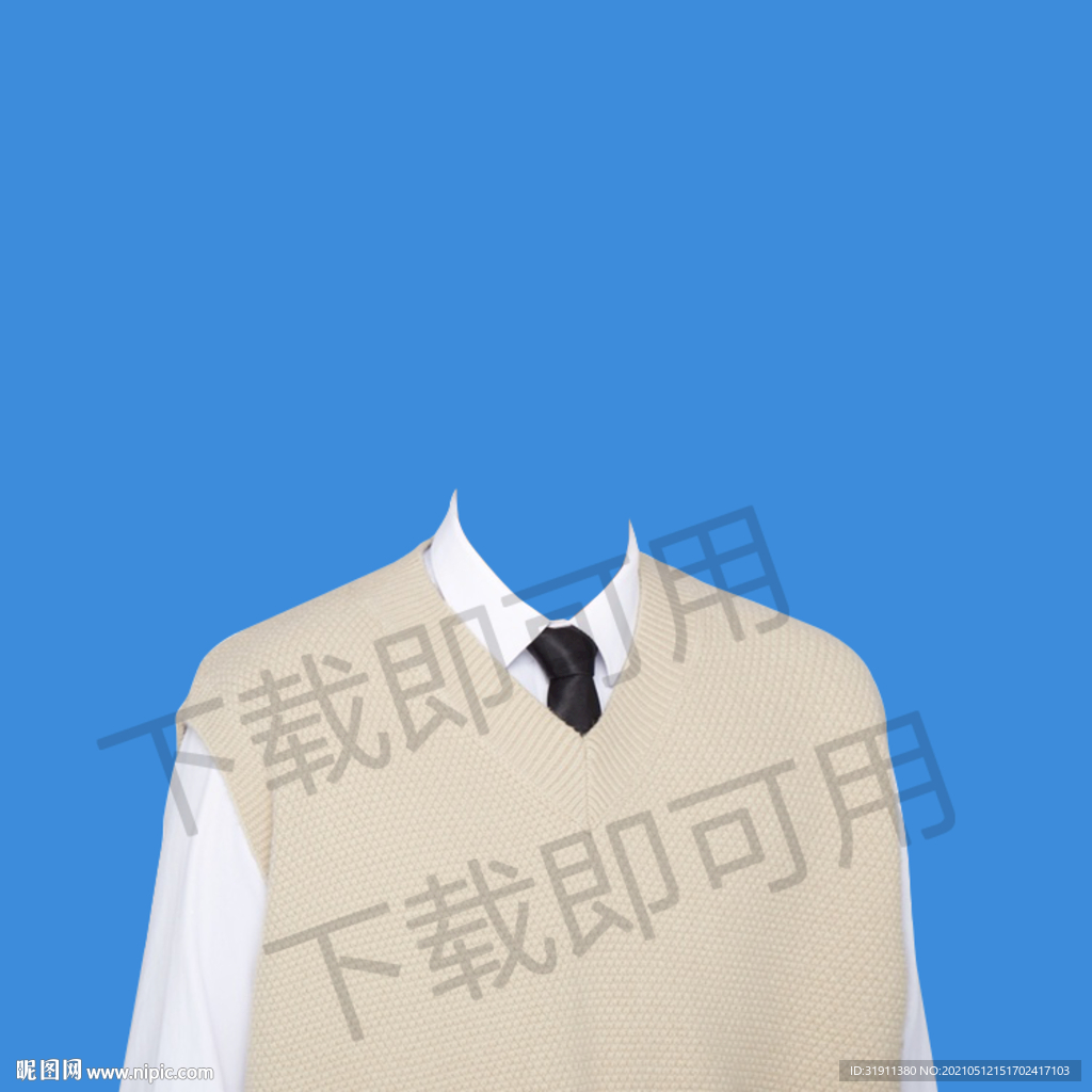 男士侧身毛衣