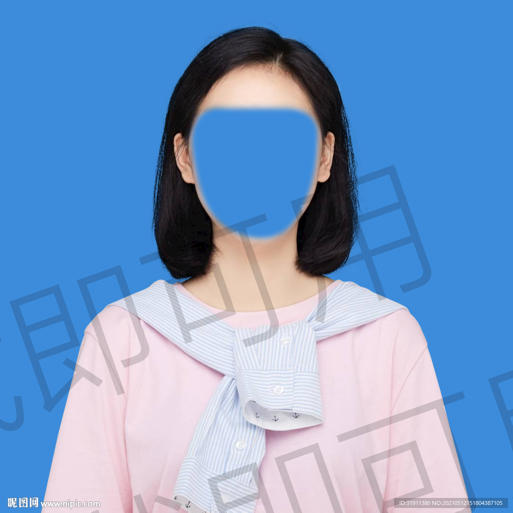 女生证件照