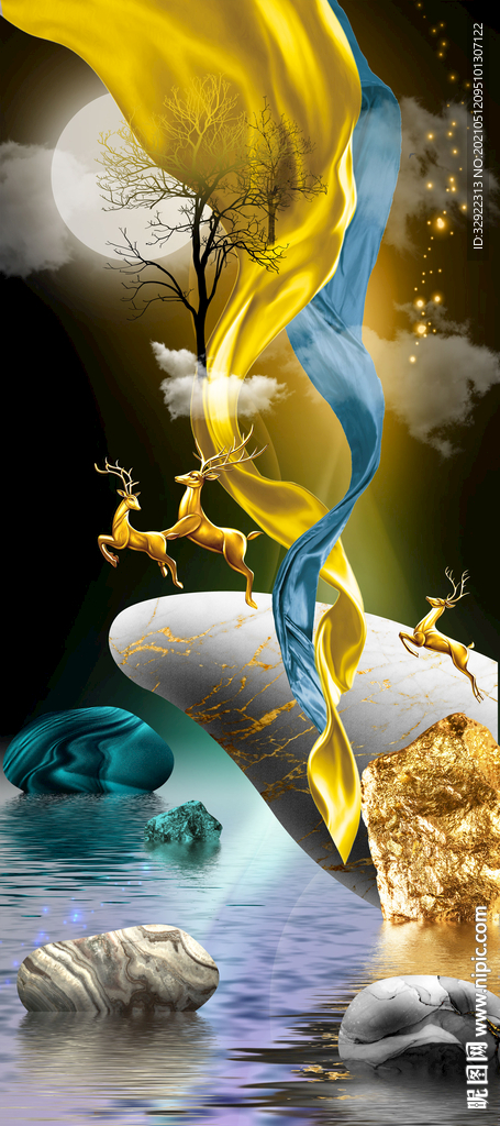 石来运转麋鹿玄关