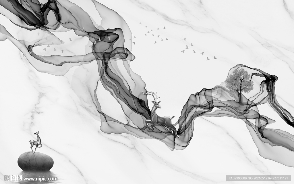 大卖新爆款墙画 文件分层画