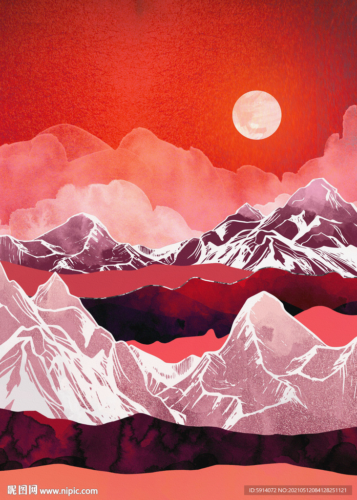 装饰画 晶瓷画 新中式