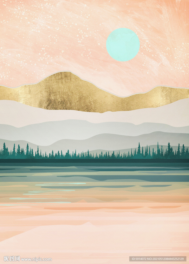 装饰画 晶瓷画 新中式