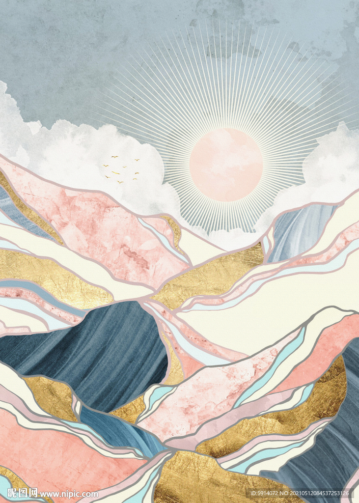 装饰画 晶瓷画 新中式