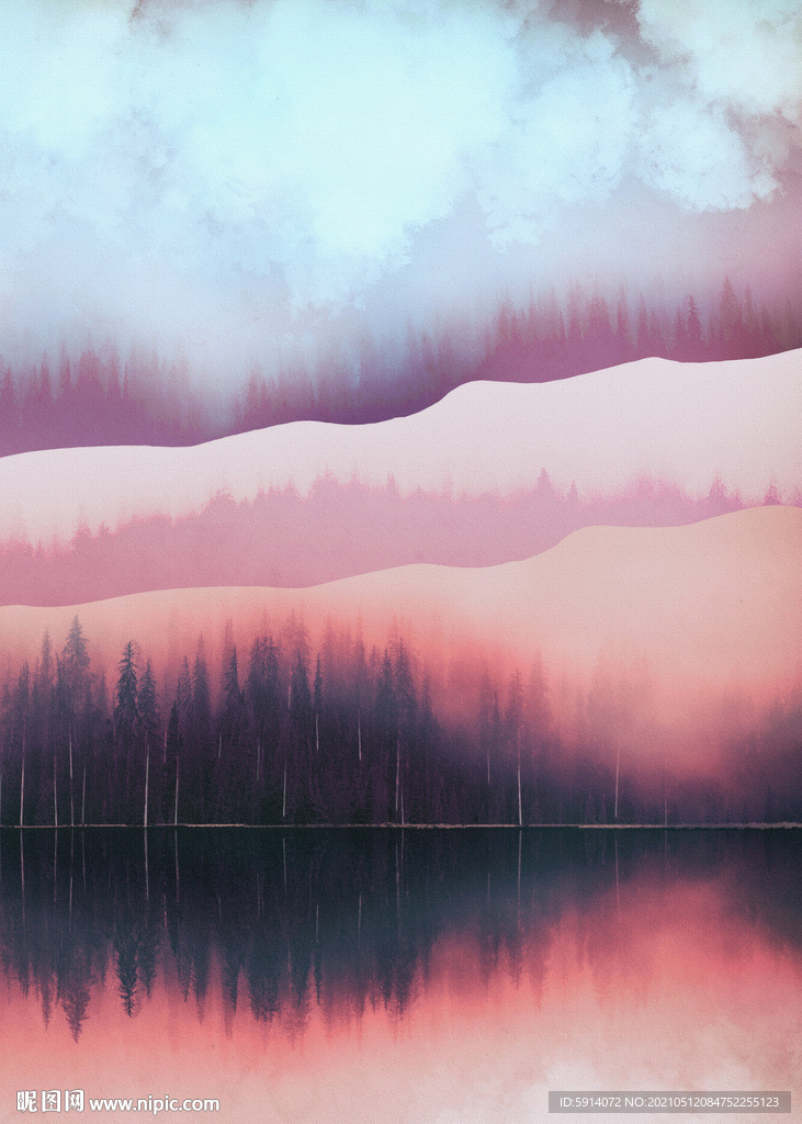 装饰画 晶瓷画 新中式