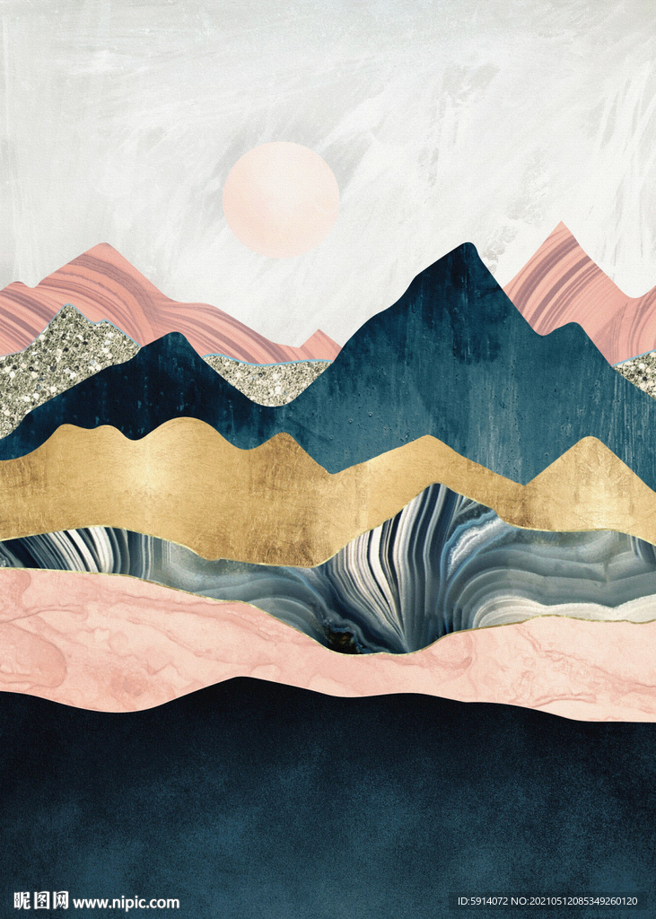 装饰画 晶瓷画 新中式