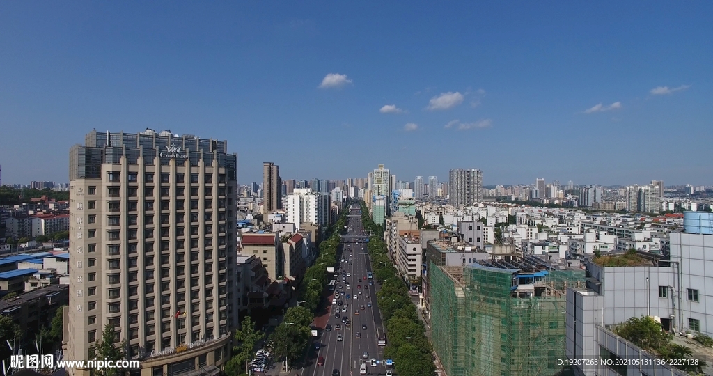 绵阳城市航拍