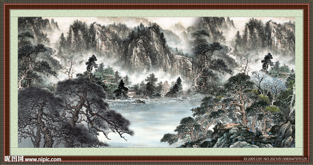 国画山水 