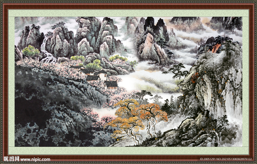 国画山水 