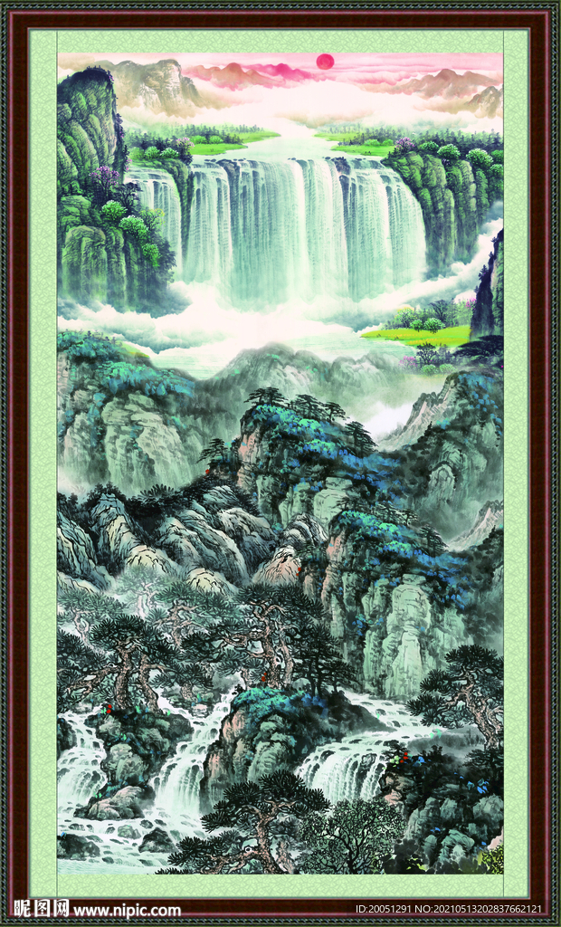 巨幅风水画 