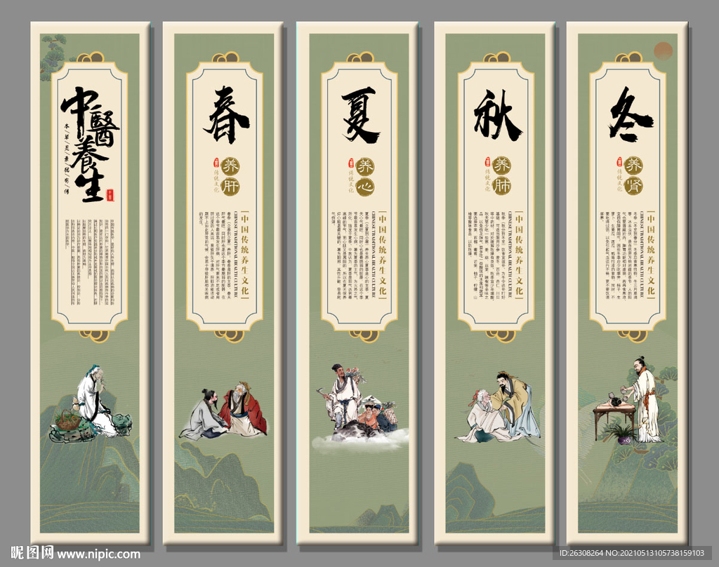 中医养生 中医挂画