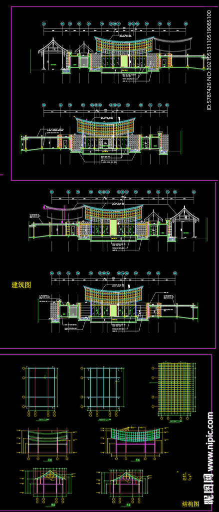 榕庄建筑及结构图
