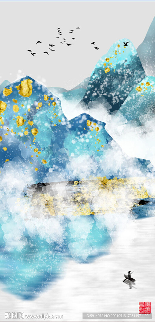 装饰画 晶瓷画 新中式