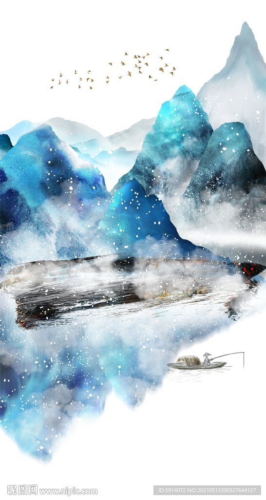 装饰画 晶瓷画 新中式