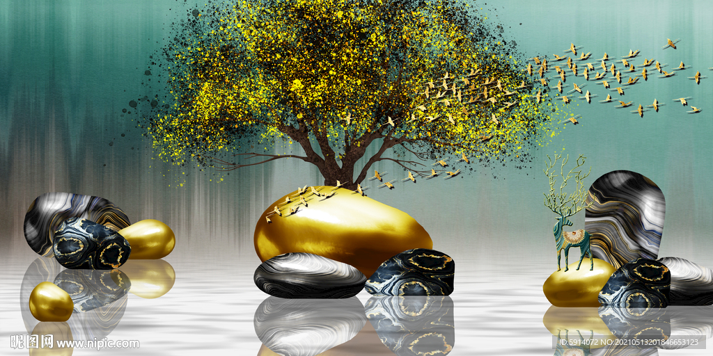 装饰画 晶瓷画 新中式