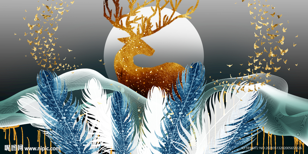 装饰画 晶瓷画 新中式