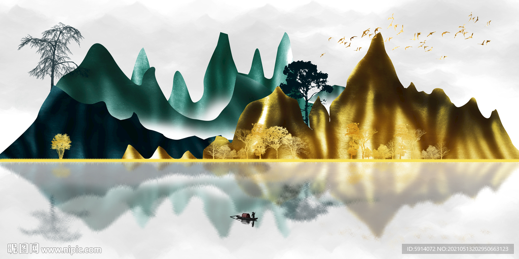 装饰画 晶瓷画 新中式