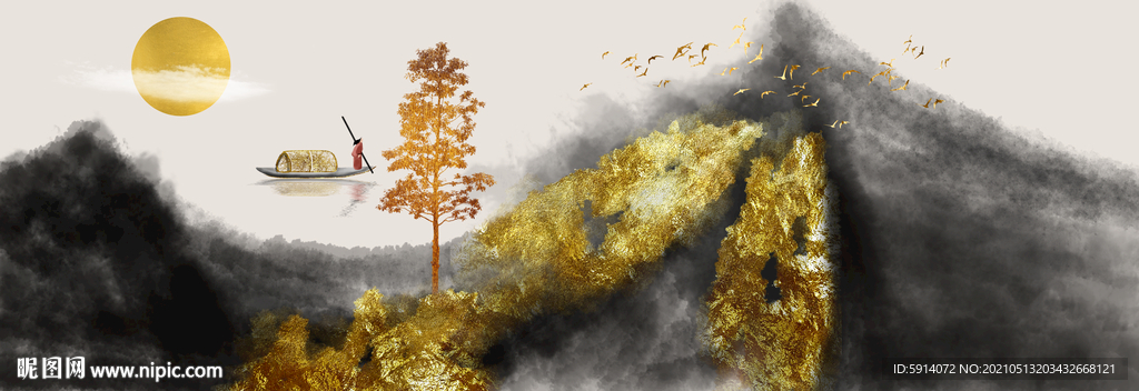 装饰画 晶瓷画 新中式