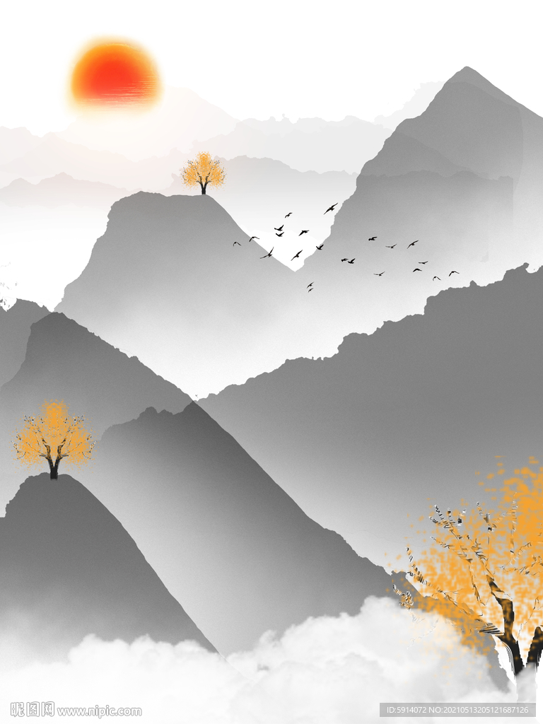 装饰画 晶瓷画 新中式