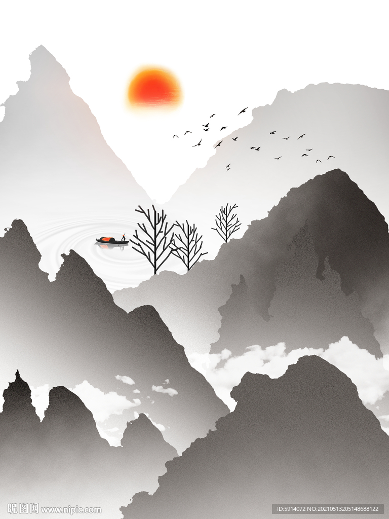 装饰画 晶瓷画 新中式