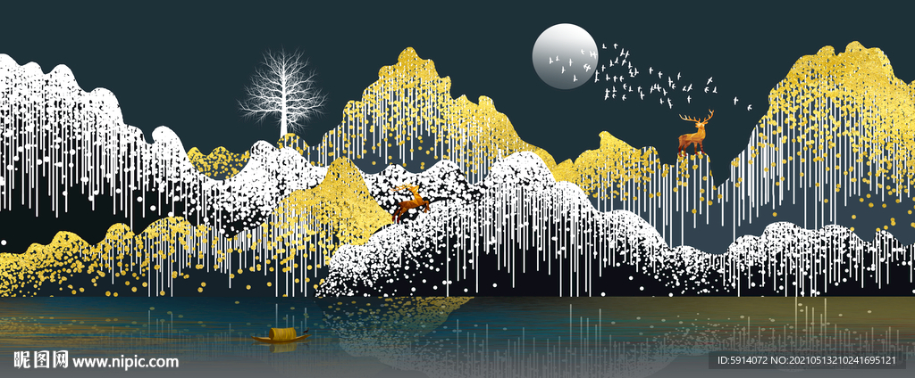 装饰画 晶瓷画 新中式