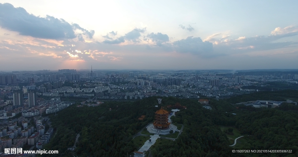 绵阳城市航拍