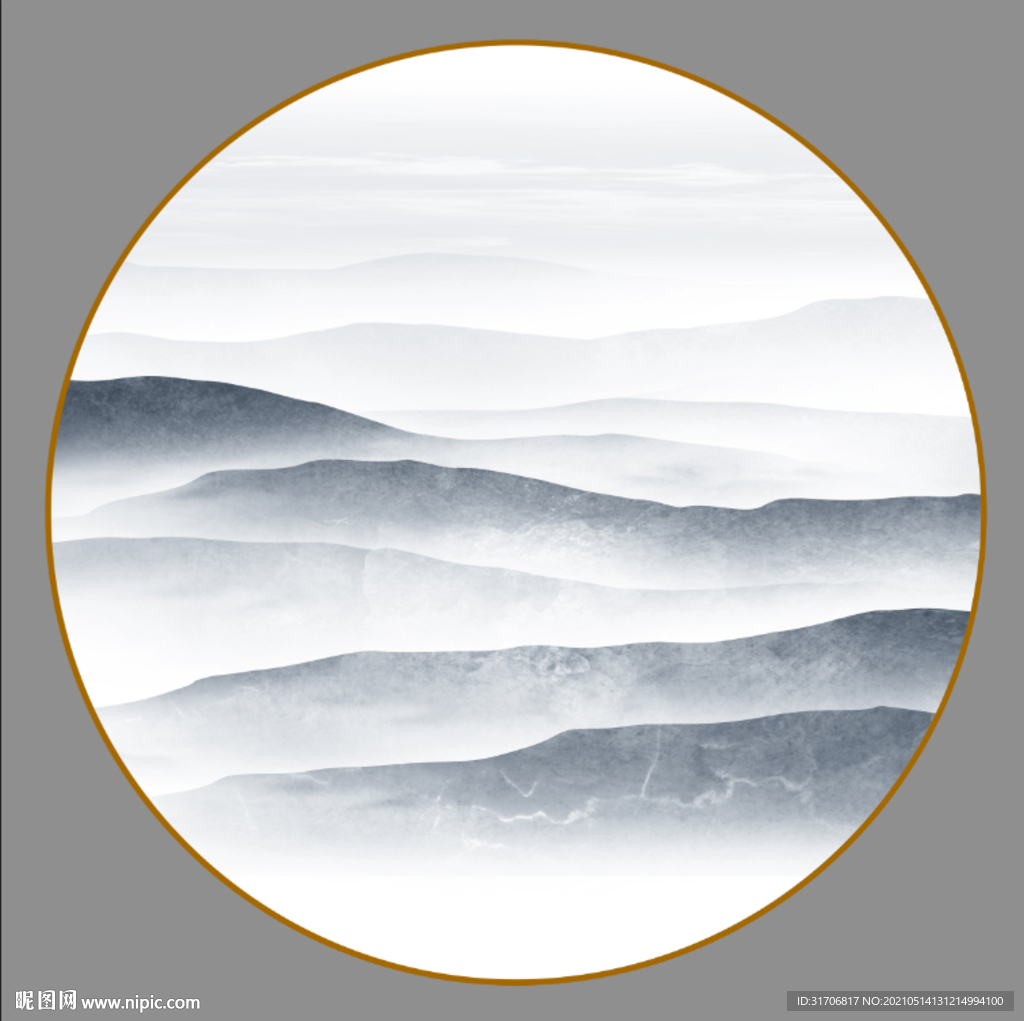 水墨山水画